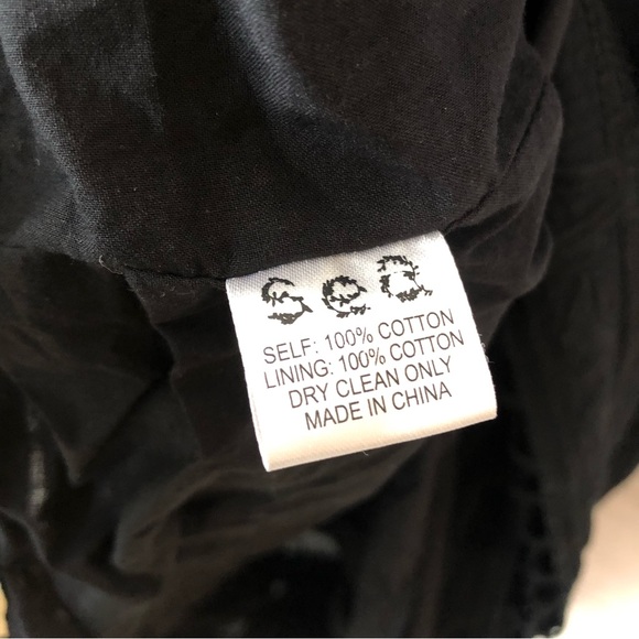 SEA NEW YORK Embroidered Cut Out Mini Shift Dress Black 0 - Picture 9 of 9